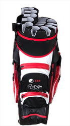 WQO Waterproof 14 way Whisper Quiet Organiser Premium Golf Cart Bag-Smart Tri-Colour.